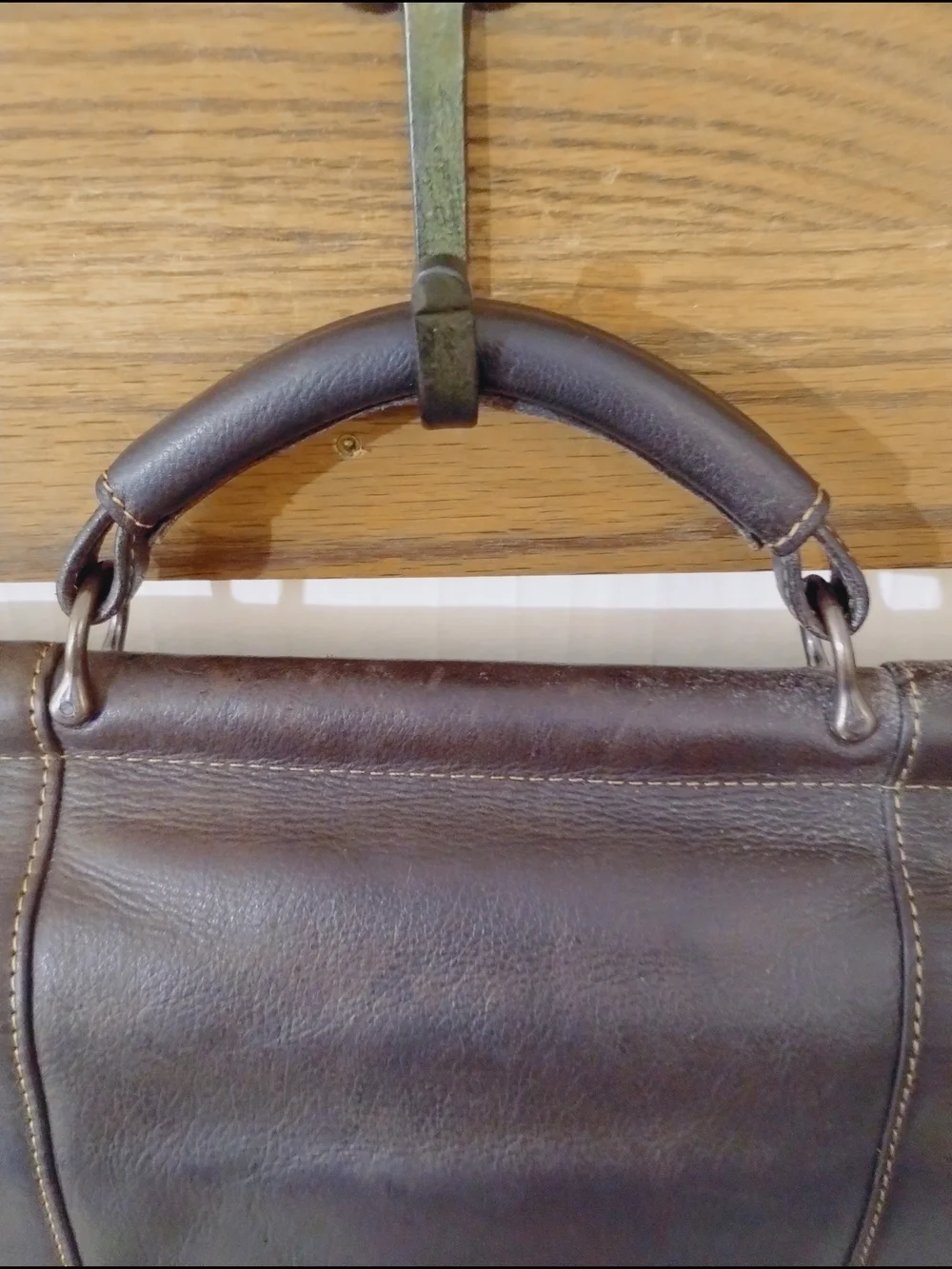 Wilson's Leather Mahogany Leather Laptop Messenger - Classic Briefcase Style